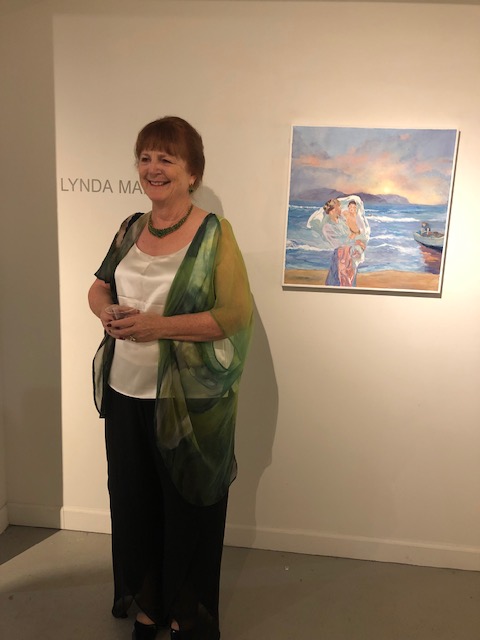 Lyn at her New York Exhibition
